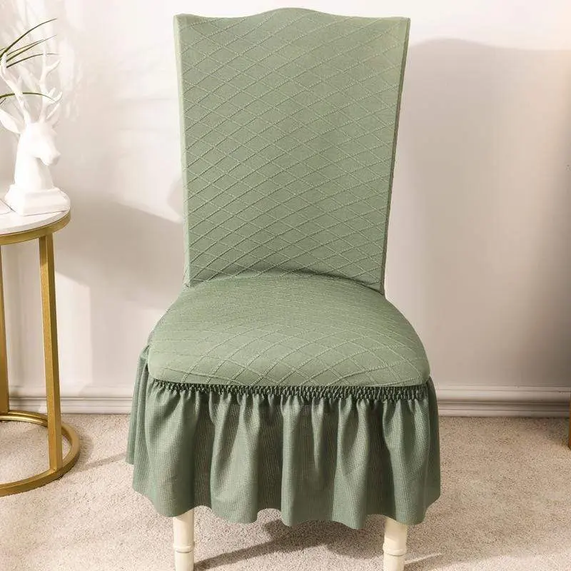 JAPOMA - Housse de chaise avec jupe, style européen universel