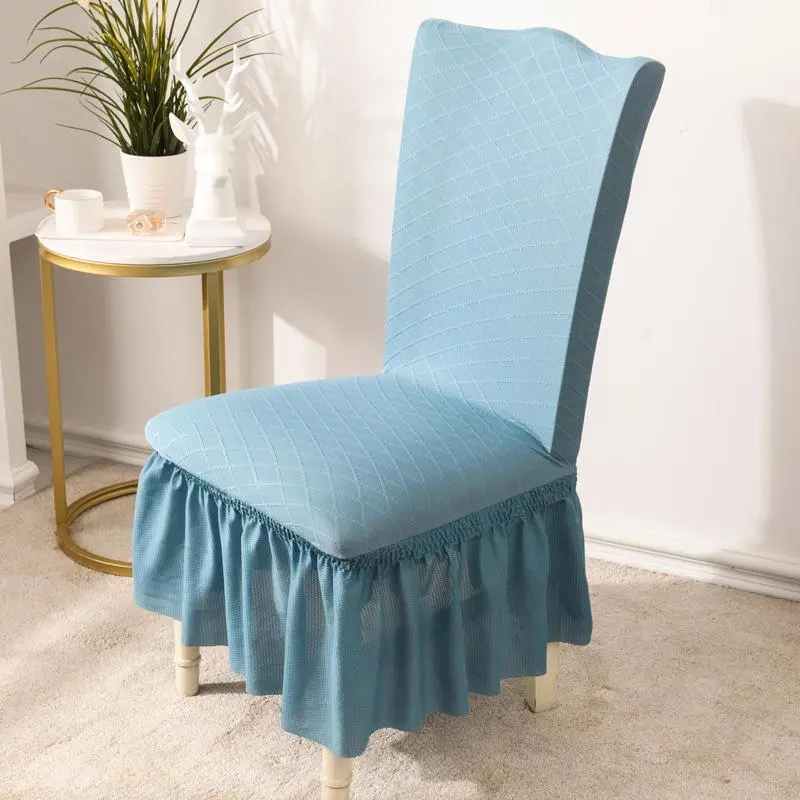 JAPOMA - Housse de chaise avec jupe, style européen universel