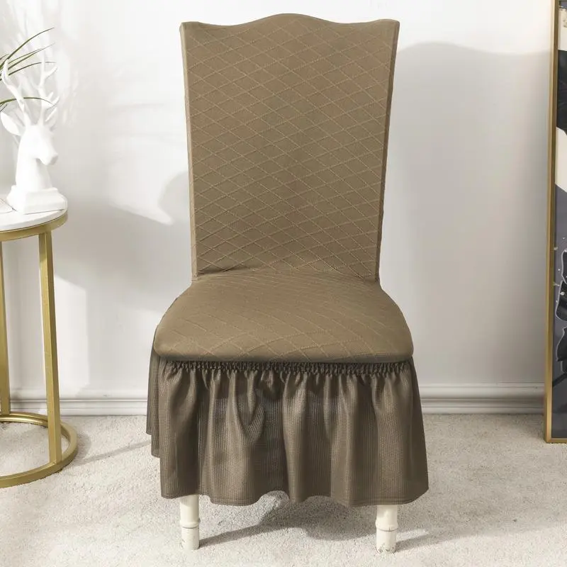 JAPOMA - Housse de chaise avec jupe, style européen universel