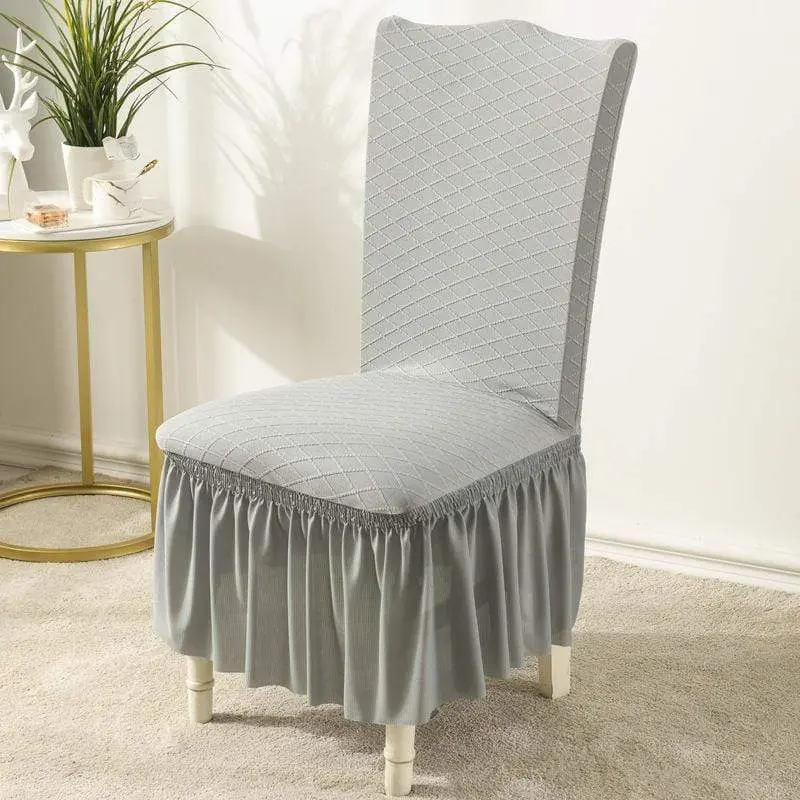 JAPOMA - Housse de chaise avec jupe, style européen universel