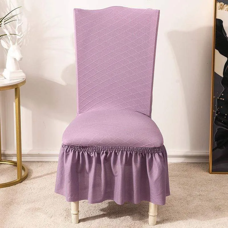 JAPOMA - Housse de chaise avec jupe, style européen universel