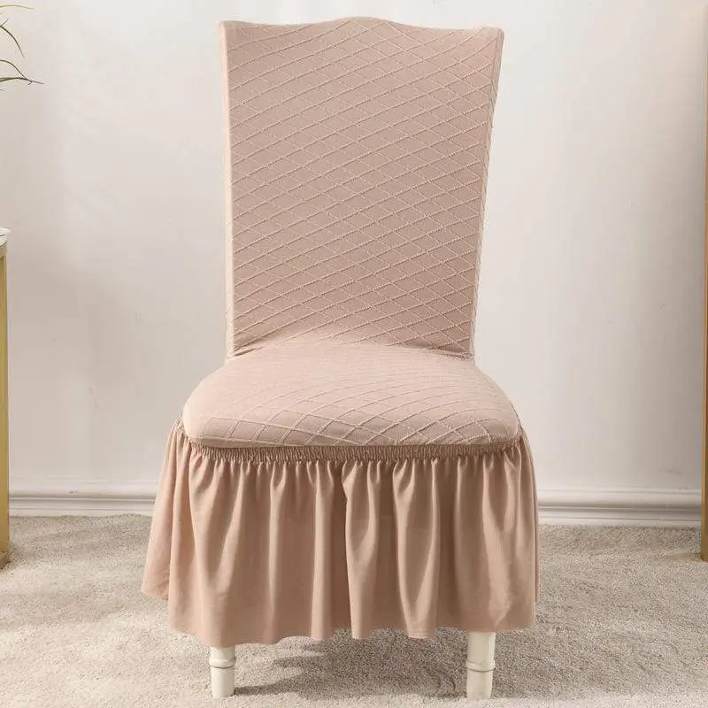 JAPOMA - Housse de chaise avec jupe, style européen universel