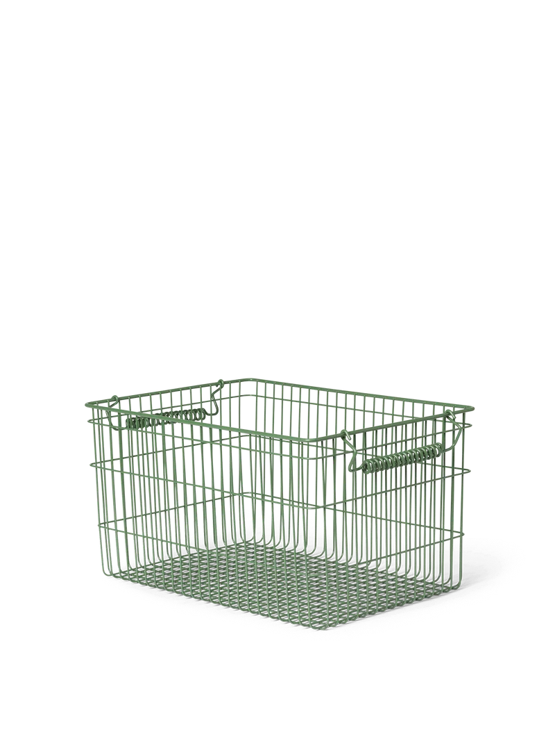 Cala Stackable Baskets - Set of 2 - Verdant Green