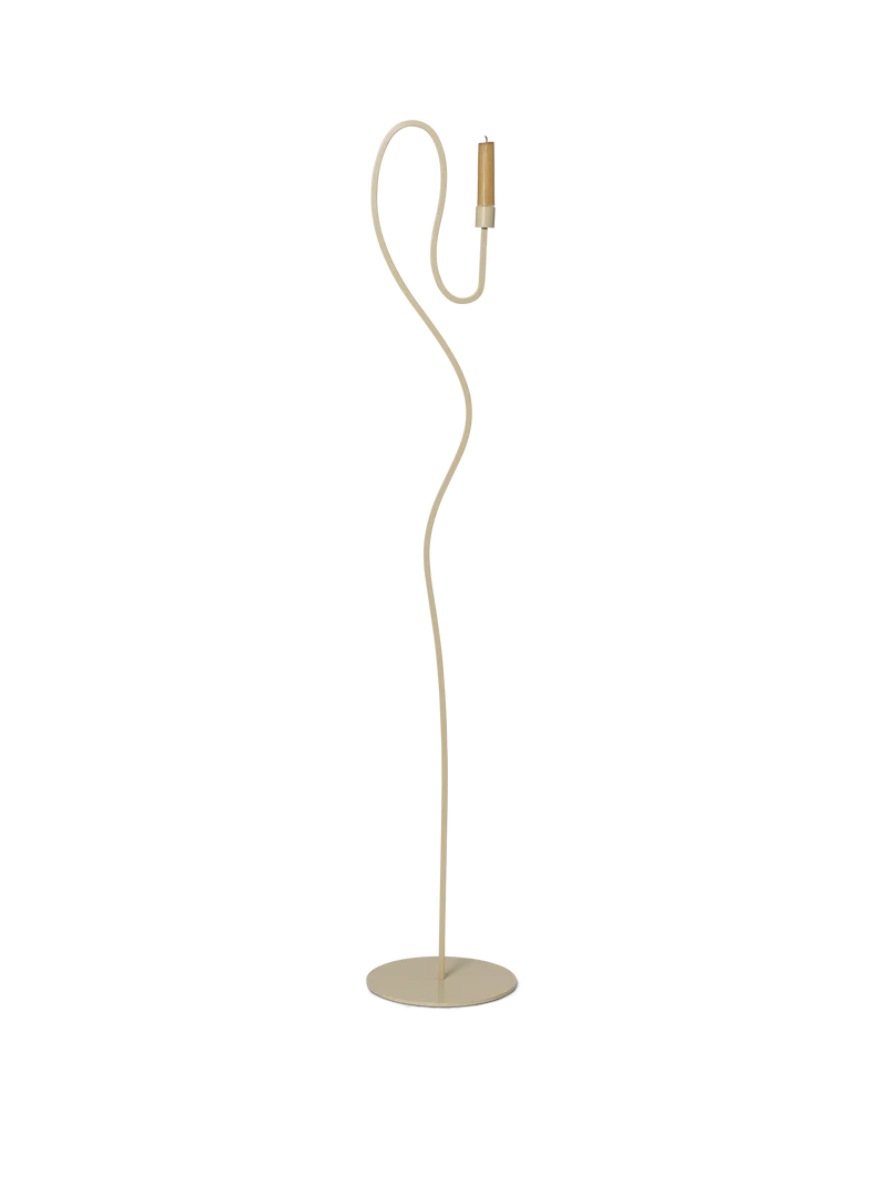 Valse Floor Candle Holder - Cashmere