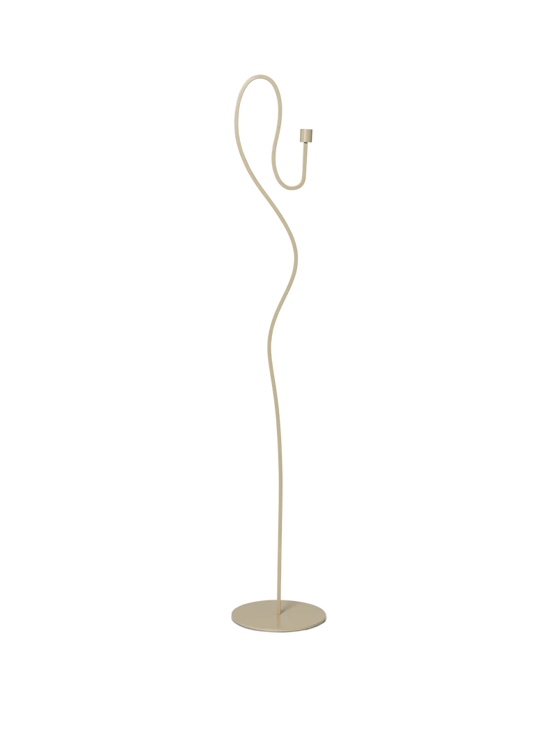 Valse Floor Candle Holder - Cashmere