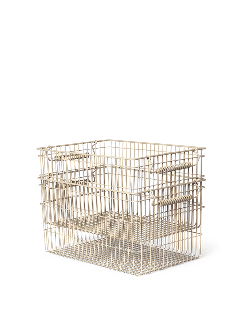 Cala Stackable Baskets - Set of 2 - Cashmere