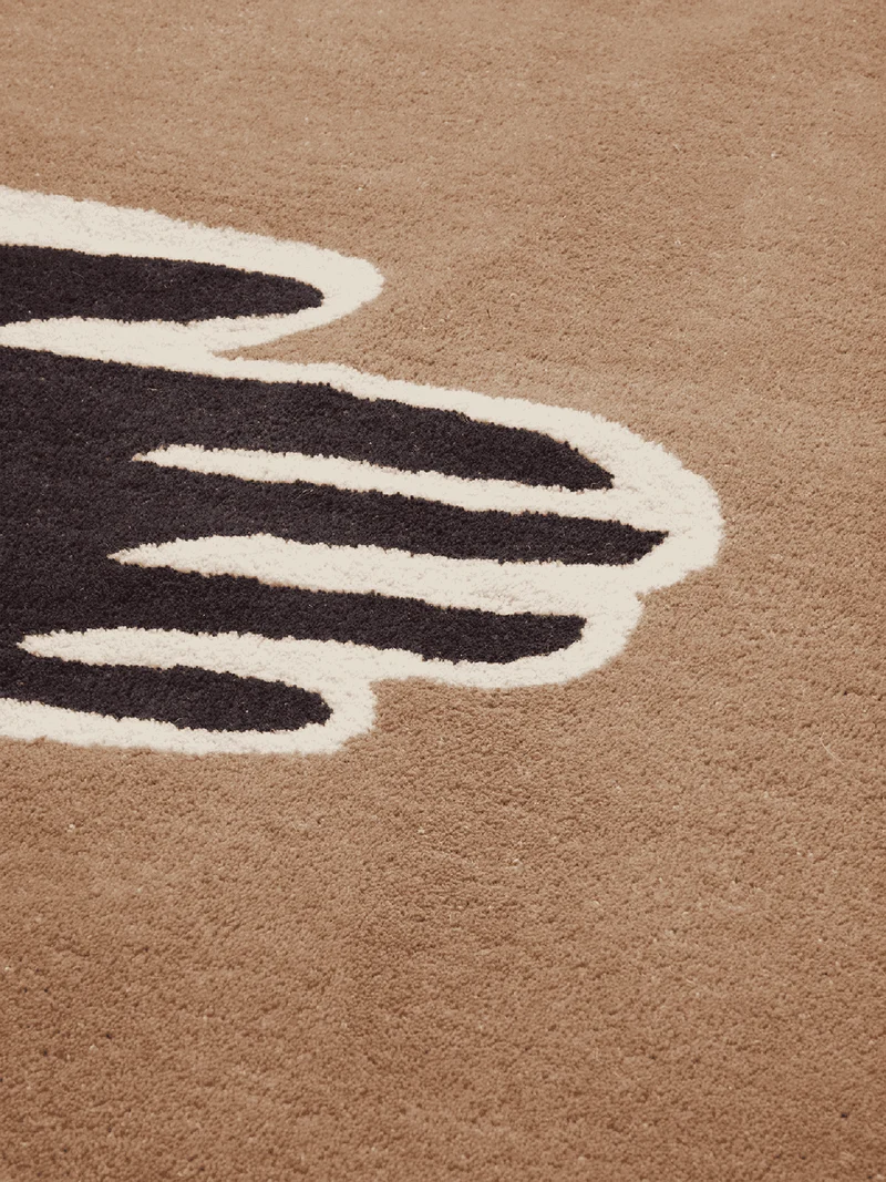 Pose Tufted Rug - Dark Coffee/Off-white
