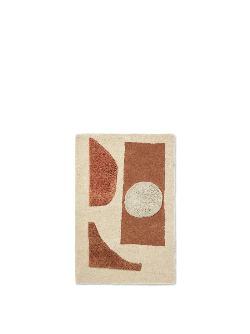 Bloco Tufted Rug - Blush/Off-White
