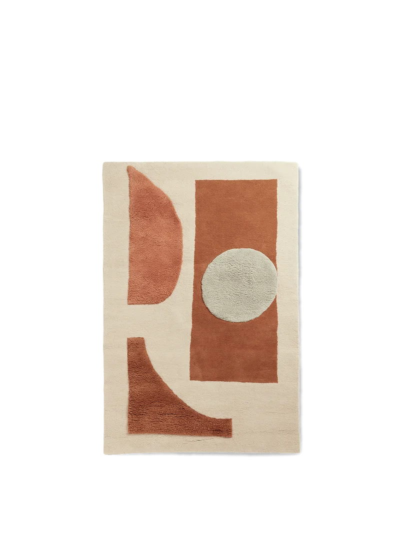 Bloco Tufted Rug - Blush/Off-White