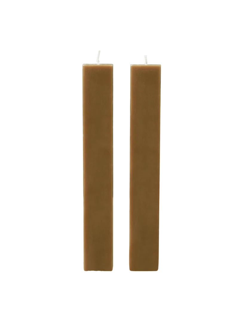 Burren Pillar Candles - Set of 2 - Bronze