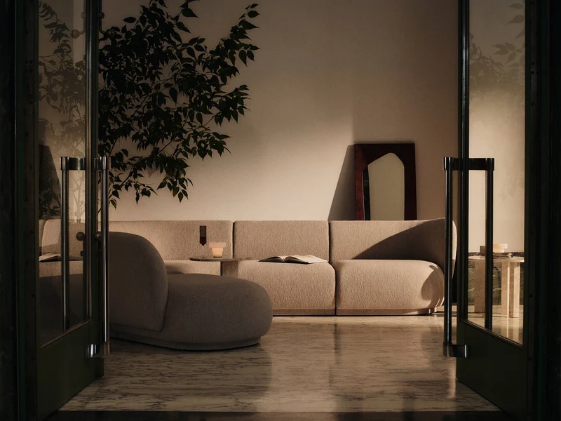 Rico Sofa Center - Soft Bouclé - Natural