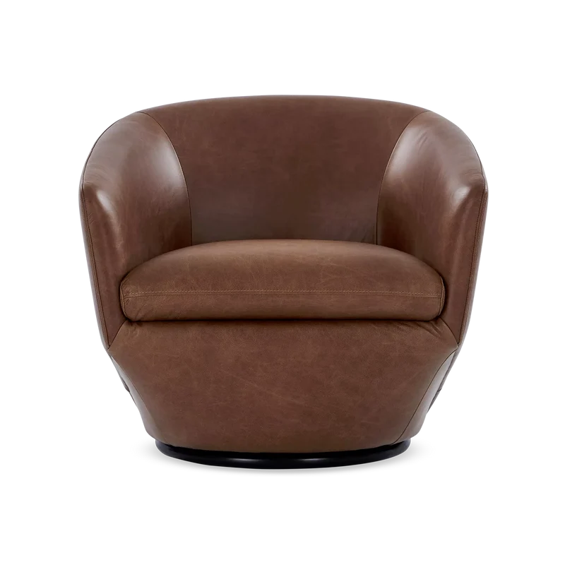 Dinant - Leather Swivel Armchair