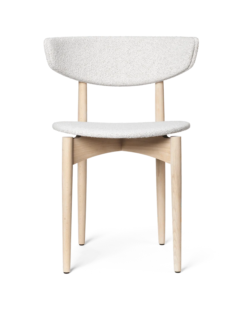 Herman Dining Chair - Upholstered - Soft Bouclé - White Beech/Off-White/Sand