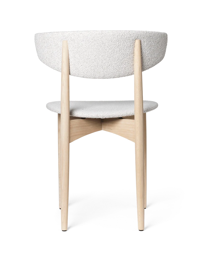 Herman Dining Chair - Upholstered - Soft Bouclé - White Beech/Off-White/Sand