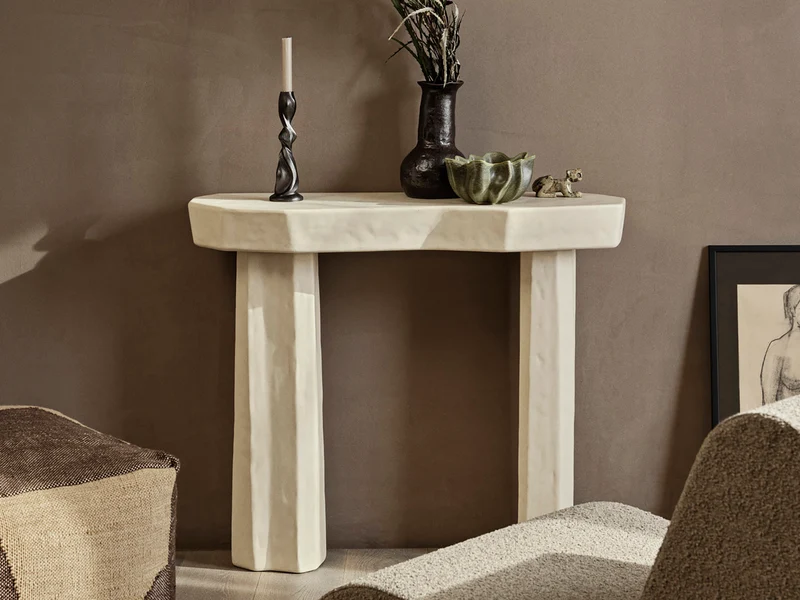 Staffa Console Table - Ivory