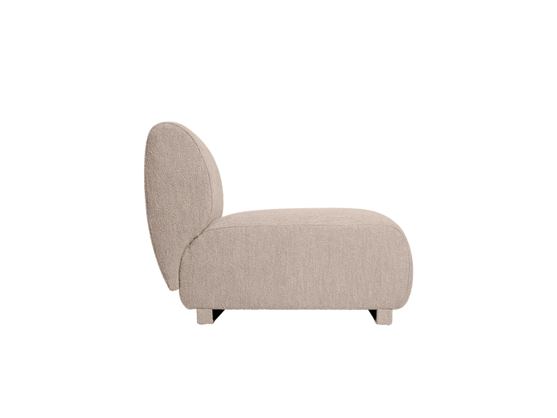 Rico Sofa Open End Right - Soft Bouclé - Natural
