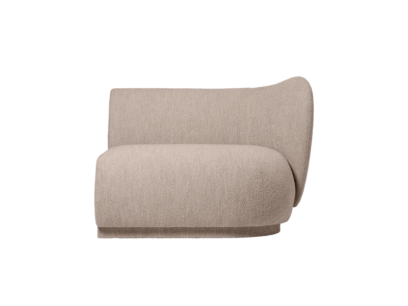 Rico Sofa Armrest Right - Soft Bouclé - Natural