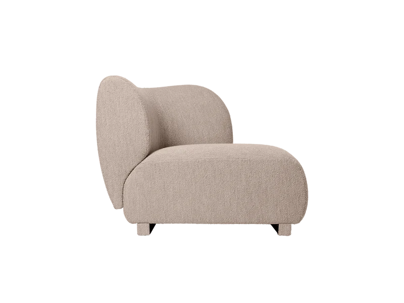 Rico Sofa Armrest Right - Soft Bouclé - Natural