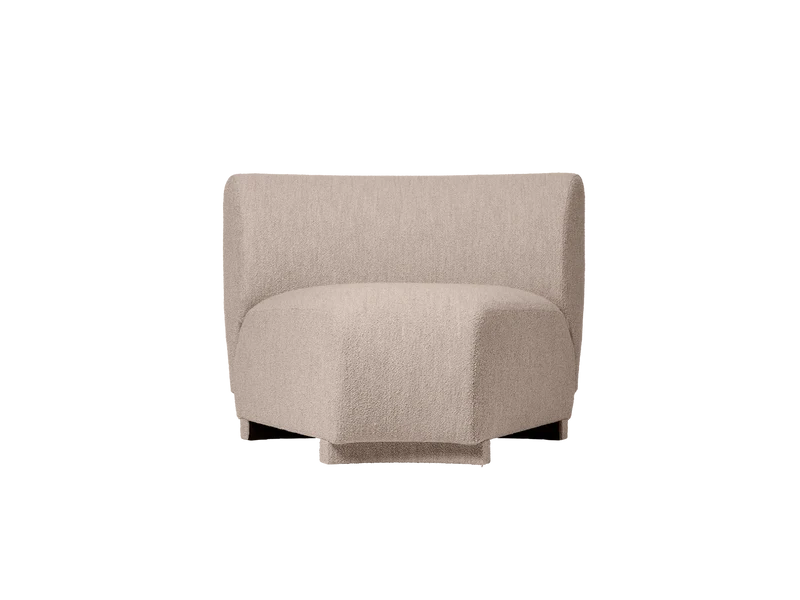 Rico Sofa Corner - Narrow - Soft Bouclé - Natural
