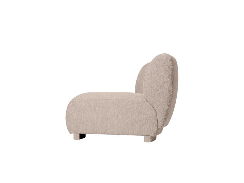 Rico Sofa Corner - Narrow - Soft Bouclé - Natural