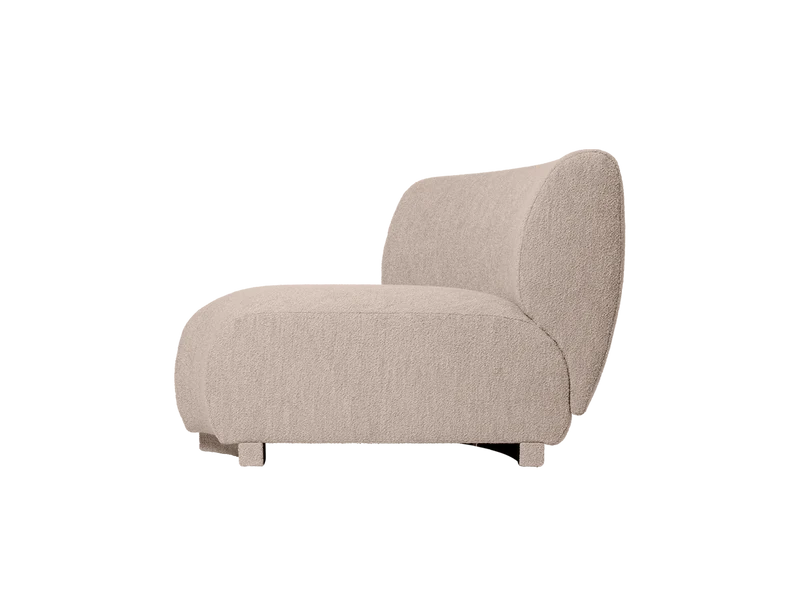 Rico Sofa Corner - Narrow - Soft Bouclé - Natural