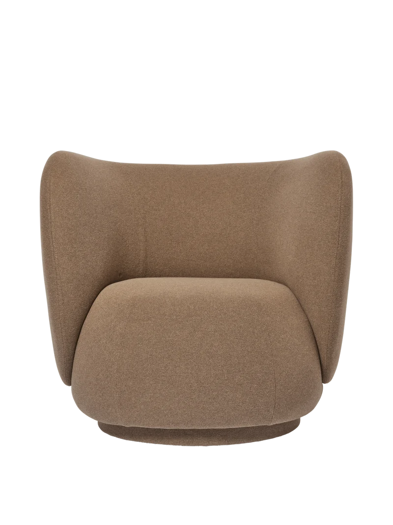 Rico Lounge Chair - Swivel - Autumn - Dark Sand