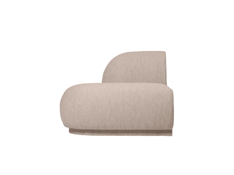 Rico Sofa Open End Left - Soft Bouclé - Natural