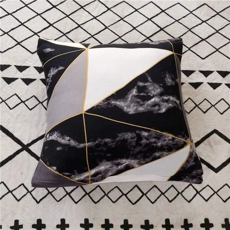 DARK GEOMETRIC - Housse extensible pour canapé et fauteuil