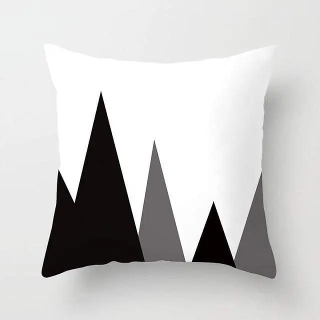 GEOPILLOW - Housse de coussin géométrique pour canapé
