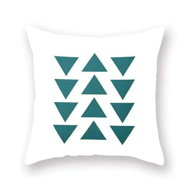 GEOPILLOW - Housse de coussin géométrique pour canapé