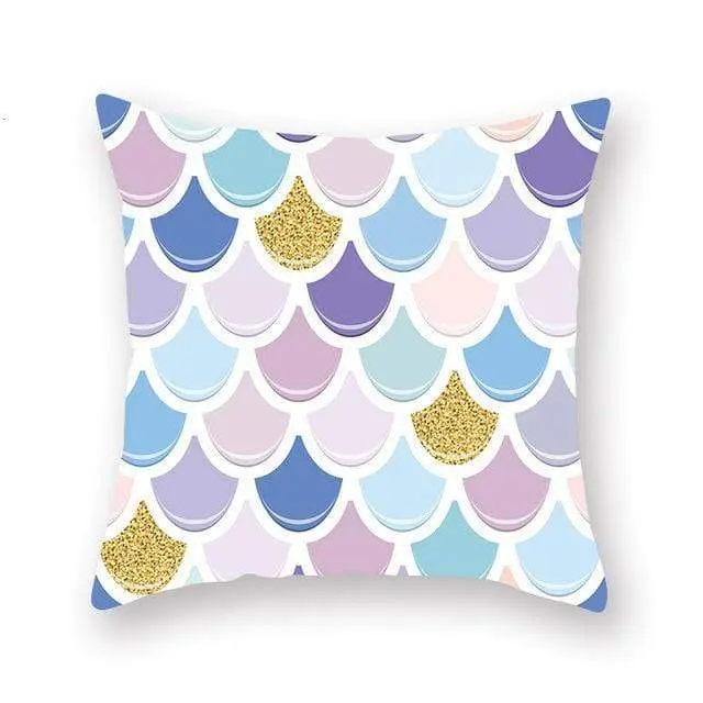 GEOPILLOW - Housse de coussin géométrique pour canapé