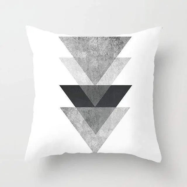 GEOPILLOW - Housse de coussin géométrique pour canapé