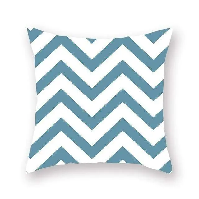 GEOPILLOW - Housse de coussin géométrique pour canapé