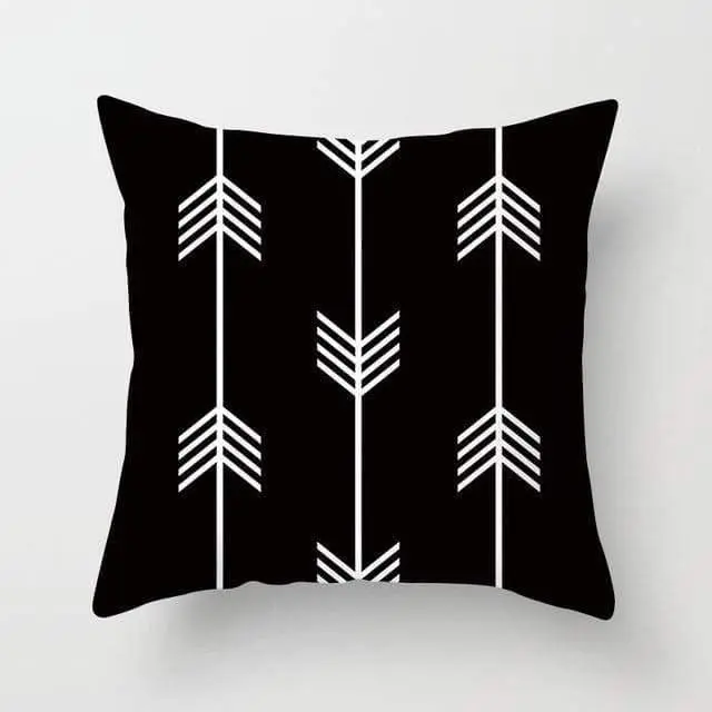 GEOPILLOW - Housse de coussin géométrique pour canapé