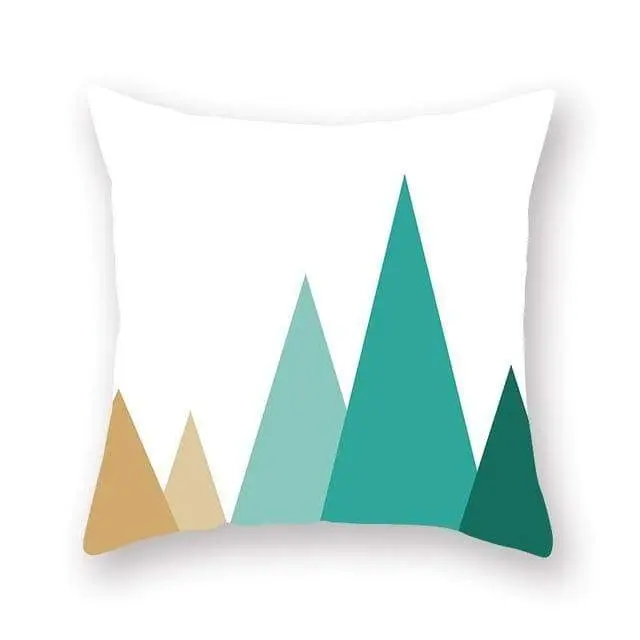 GEOPILLOW - Housse de coussin géométrique pour canapé