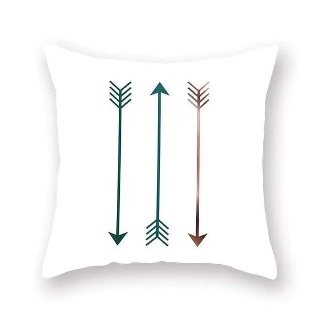 GEOPILLOW - Housse de coussin géométrique pour canapé