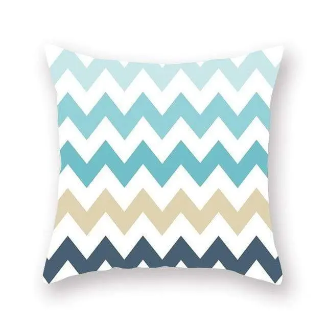 GEOPILLOW - Housse de coussin géométrique pour canapé