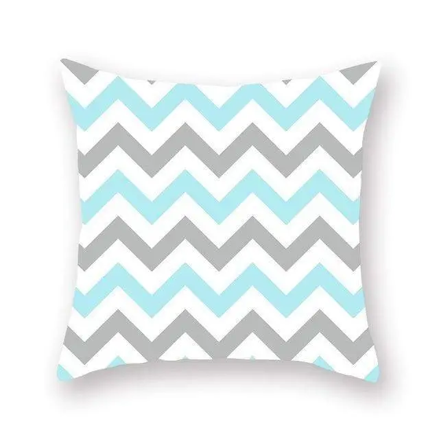 GEOPILLOW - Housse de coussin géométrique pour canapé