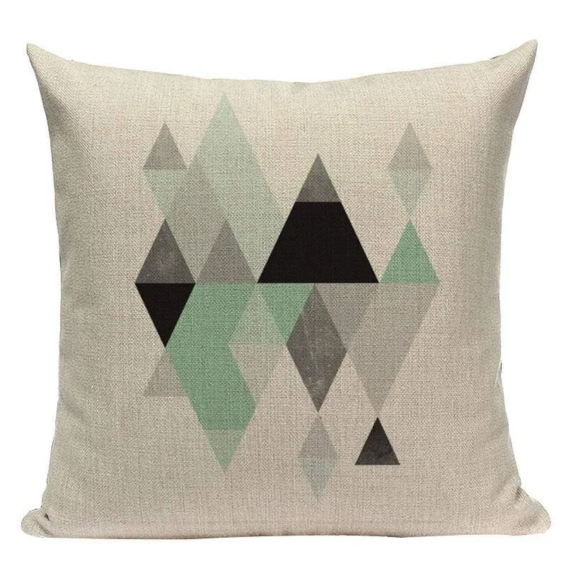 VERT - Housse de coussin