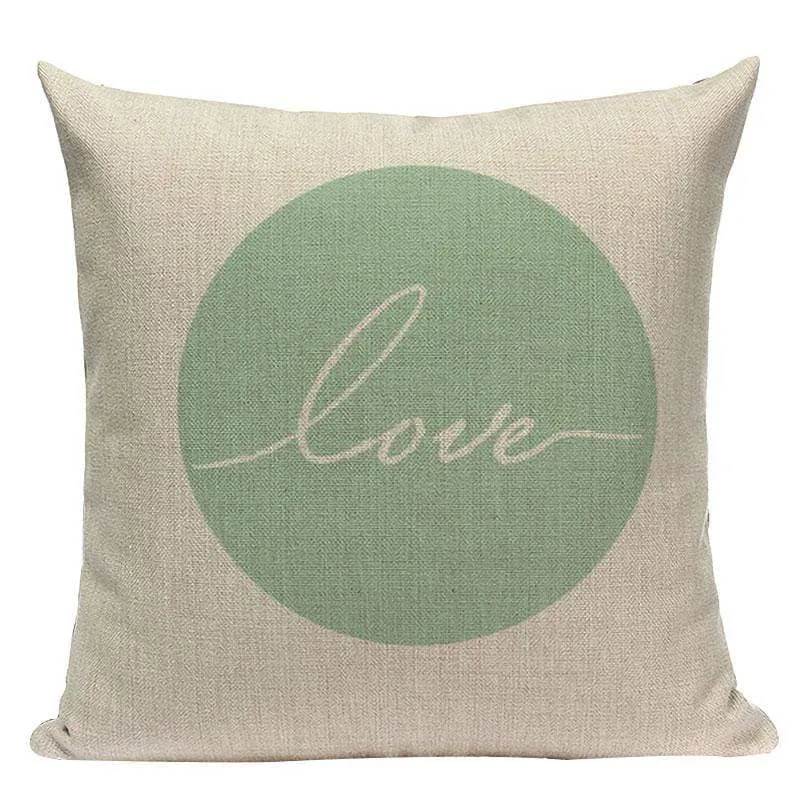 VERT - Housse de coussin