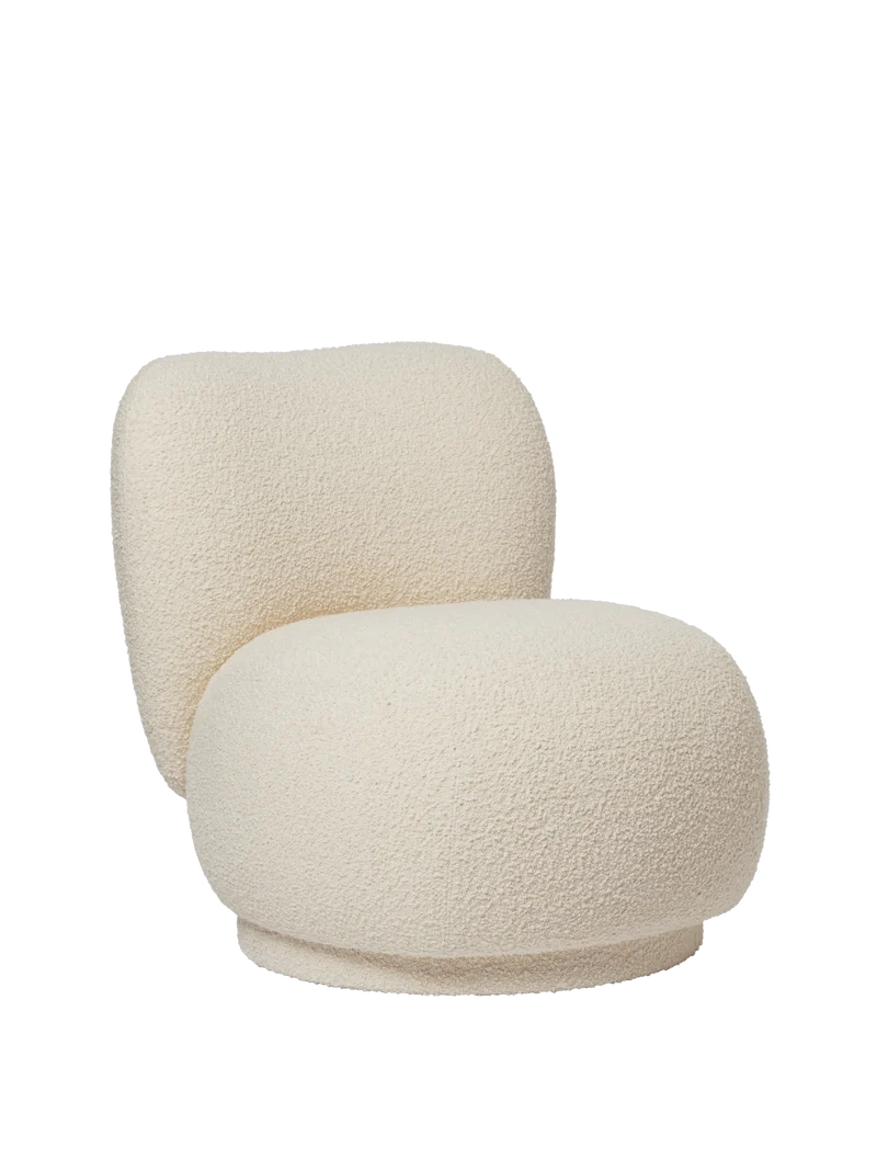 Rico Piccolo Lounge Chair - Swivel - Nordic Bouclé - Off-White