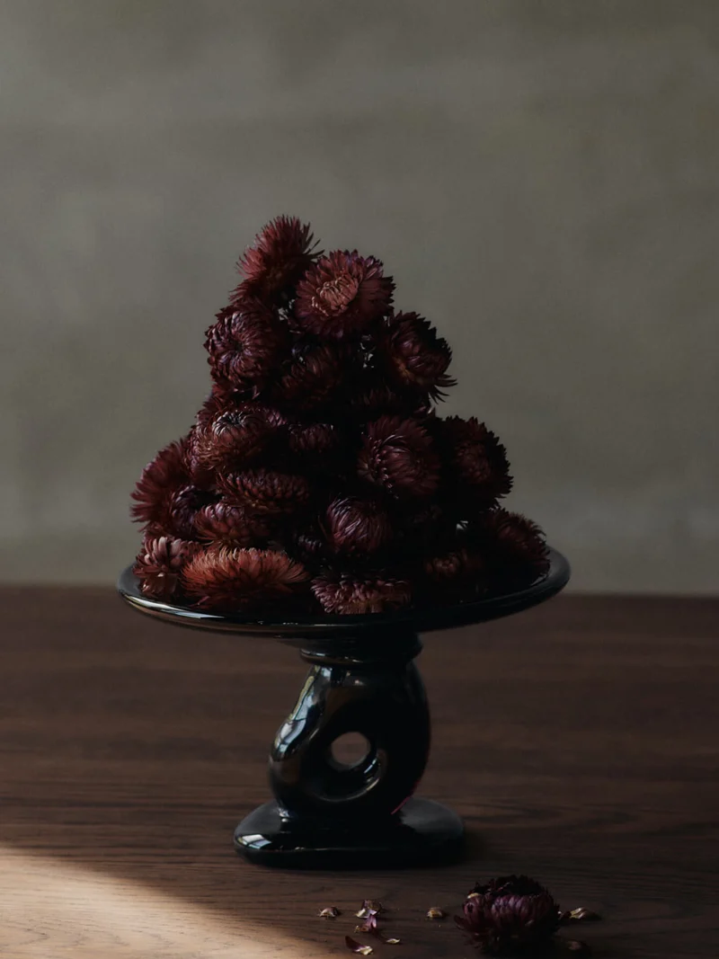 Damo Glass Centrepiece - Small - Dark Grape