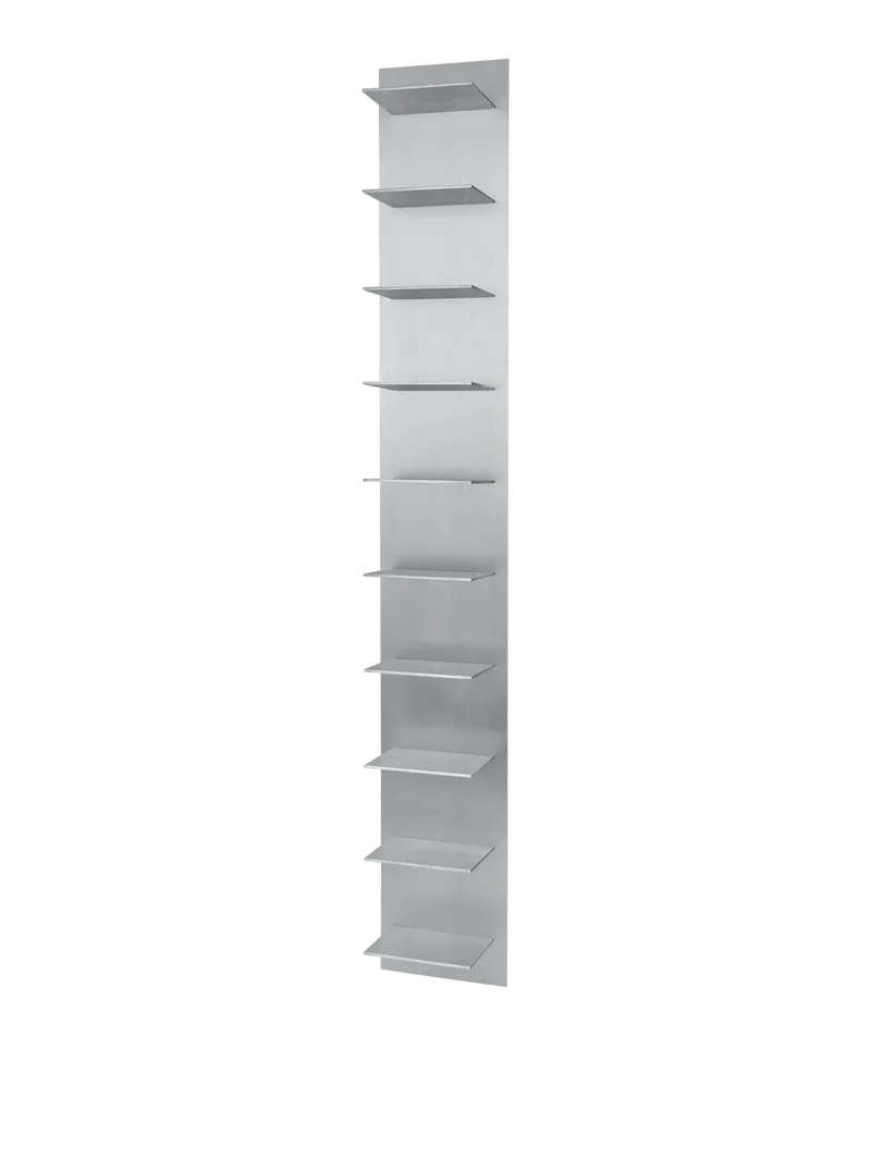 Lager Wall Shelf - Tall - Aluminium