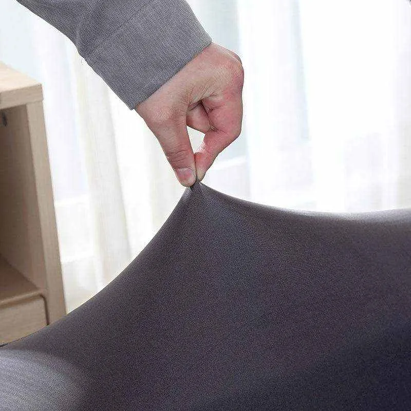 GRIS - Housse extensible pour canapé et fauteuil