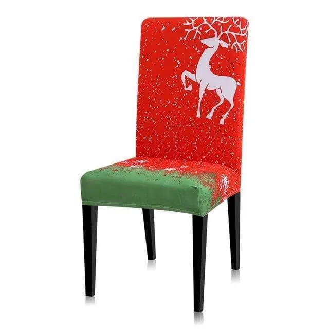 XMAX - Housse de chaise extensible au motif de noël