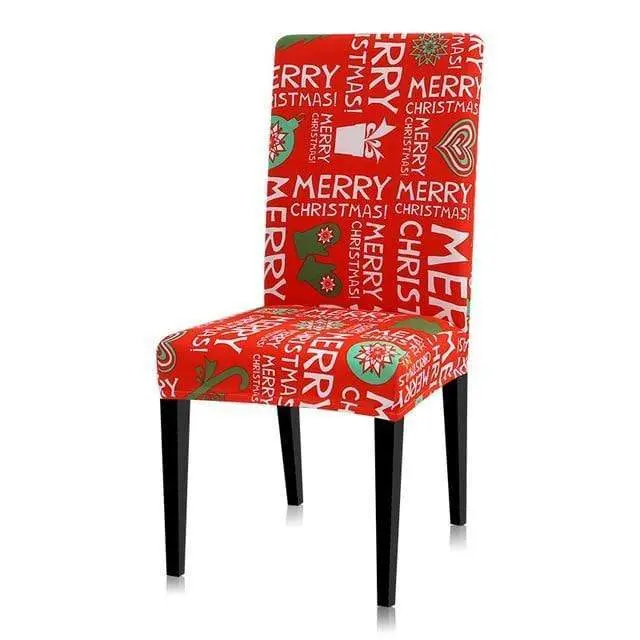 XMAX - Housse de chaise extensible au motif de noël