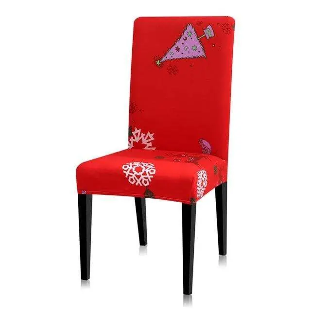 XMAX - Housse de chaise extensible au motif de noël