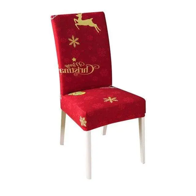XMAX - Housse de chaise extensible au motif de noël