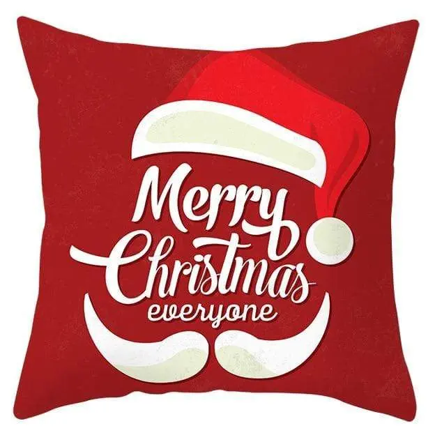 Housse de coussin Noël Rouge
