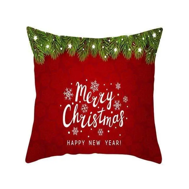 Housse de coussin Noël Rouge